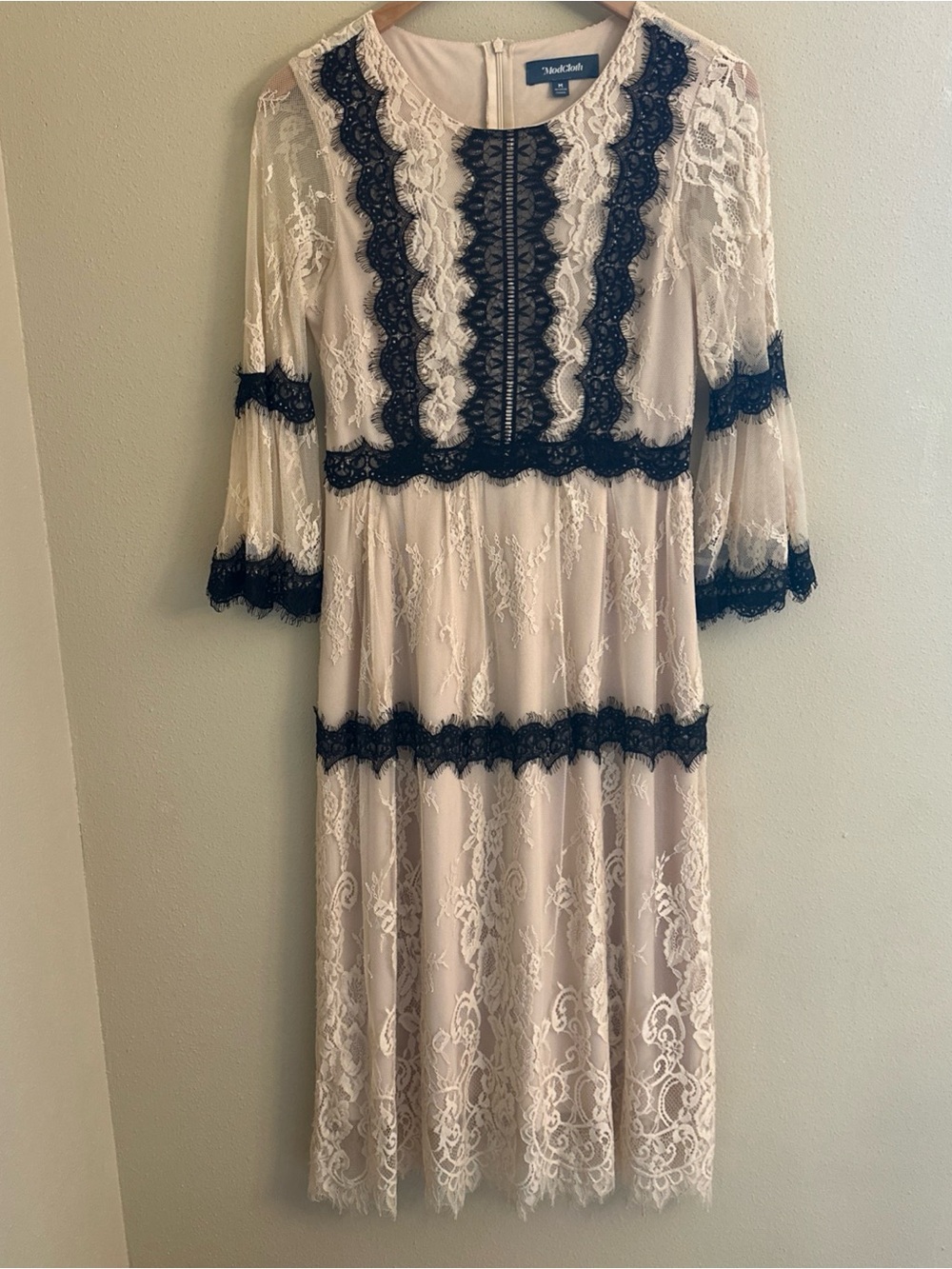 Modcloth Dress Size‎ M Lace Midi Victorian Wedding Party Fairy Whimsygoth